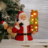 Resin Christmas Decoration Ornaments, cute & with LED light 