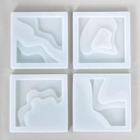 DIY Epoxy Mold Set, Silicone,  Square white 