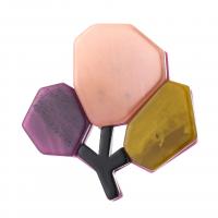 Broche de acrílico, Flor, Estilo coreano & para mujer, más colores para la opción, 43x45mm, Vendido por UD