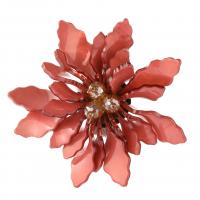 Acrylic Brooch, with Iron, Flower, Korean style & for woman 95mm 