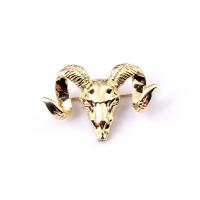 Zinc Alloy Jewelry Brooch, Sheep, gold color plated, fashion jewelry & for man 