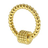 Brass Screw Clasp, gold color plated, fashion jewelry & DIY & for woman, golden 