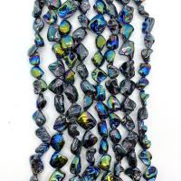 Perles coquillage d'ormeau, coquille d'ormeau, Irrégulière, DIY, multicolore, 15-25mm Environ 38 cm, Vendu par brin
