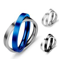Couple Finger Rings, 316 Stainless Steel, Vacuum Ion Plating, fashion jewelry & Unisex 3mm 