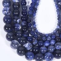 Sodalith Perlen, Sosalith, poliert, DIY & verschiedene Größen vorhanden, Länge:ca. 15.16 ZollInch, verkauft von Strang