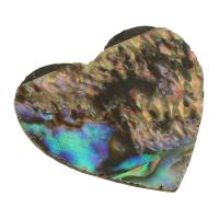 Abalone Shell Cabochon, Heart, Natural & fashion jewelry & DIY, multi-colored 
