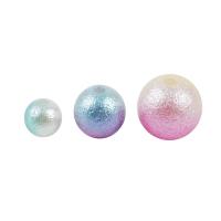 ABS Plastic Pearl Beads, Round, DIY gradient color 