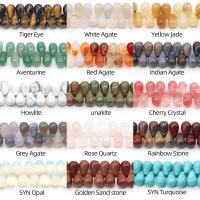 Mixed Gemstone Beads, Teardrop, polished, DIY Approx 7.1 Inch 
