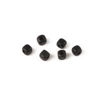 CCB Plastic Beads, Copper Coated Plastic, DIY, black, 3mm 