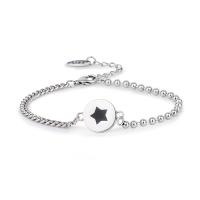 Sterling Silver Jewelry Necklace, 925 Sterling Silver, polished, Unisex & with star pattern & epoxy gel, original color 
