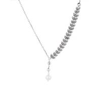 Sterling Silber Perlenkette, 925er Sterling Silber, mit Muschelkern, poliert, verschiedene Stile für Wahl & für Frau, originale Farbe, verkauft von PC