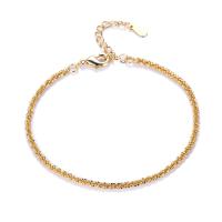 Brass Bracelets, with 3.14 inch extender chain, plated, for woman Approx 6.3 Inch 