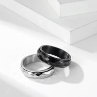 Stainless Steel Finger Ring, 304 Stainless Steel, polished, fashion jewelry & Unisex 6mm 