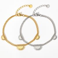 Titanium Steel Bracelet & Bangle, Vacuum Ion Plating, fashion jewelry & for woman 205mm 