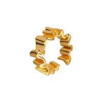 metal Anillo de dedo Cuff, Irregular, chapado en color dorado, Ajustable & diferentes estilos para la opción & para mujer, dorado, Vendido por UD