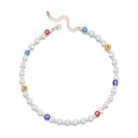 Акриловые ожерелье, Латунь, с Лэмпворк & Акрил, ювелирные изделия моды & Женский, разноцветный, 535mm, продается PC