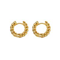 Brass Huggie Hoop Earring, gold color plated, fashion jewelry & for woman, gold, 17mm 
