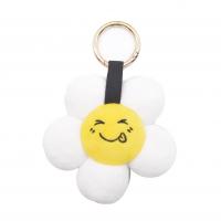 Zinc Alloy Key Chain Jewelry, Plush, with Zinc Alloy, for woman, 120mm 