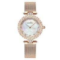 Bracelets de montre pour femmes, Acier inoxydable 304, avec verre, Résistant à l’eau de vie & avec strass, plus de couleurs à choisir Environ 7.28 pouce, Vendu par PC