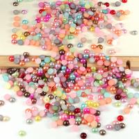 Imitation Perle Kunststoff Cabochons, Kunststoff Perlen, Dom, DIY & verschiedene Größen vorhanden, keine, ca. 200PCs/Tasche, verkauft von Tasche