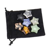 Decoración de semi piedras preciosas, Piedra natural, Estrella, diferentes estilos para la opción, más colores para la opción, Vendido por Set