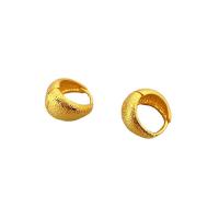 Brass Drop Earring, 18K gold plated, for woman, 15.2mm 