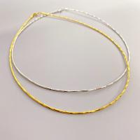 Brass Chain Necklace, plated, for woman Approx 42 cm 