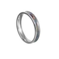 Couple Finger Rings, Titanium Steel, fashion jewelry & Unisex silver color 