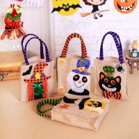 Leinen Halloween Handtasche, mit Nichtgewebte Stoffe, Design für Halloween & verschiedene Stile für Wahl, 290x160mm, verkauft von PC