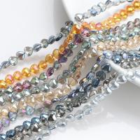 Perles de cristal coeur, Placage, DIY, plus de couleurs à choisir, 8mm, Environ Vendu par sac