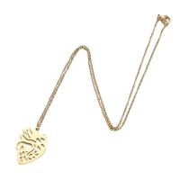 Stainless Steel Jewelry Necklace, 304 Stainless Steel, Heart, Vacuum Ion Plating, fashion jewelry & for woman cm 