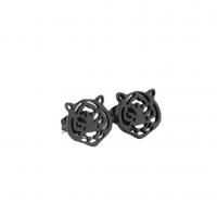 Stainless Steel Stud Earring, 304 Stainless Steel, Tiger, Vacuum Ion Plating, fashion jewelry & for woman 