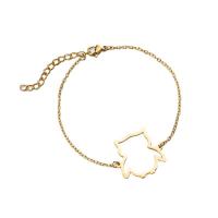 Stainless Steel Charm Bracelet, 304 Stainless Steel, with 4cm extender chain, Vacuum Ion Plating, fashion jewelry & for woman .5 cm 