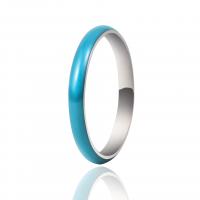Enamel Stainless Steel Finger Ring, 304 Stainless Steel & for woman & epoxy gel 3mm, US Ring 