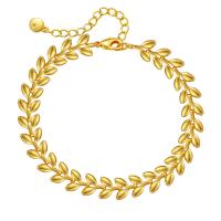 Brass Bracelets, 18K gold plated, for woman Approx 6.49 Inch 