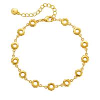Brass Bracelets, 18K gold plated, for woman Approx 6.49 Inch 