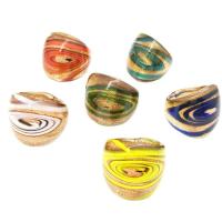 Золотое песочное кольцо лэмпворка , Лэмпворк, ювелирные изделия моды & Женский, Много цветов для выбора, 17-19mm, размер:8, продается PC