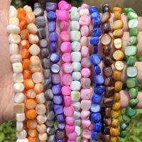 Perlas Cultivadas Nucleadas de Agua Dulce, Concha de agua dulce, Bricolaje, más colores para la opción, 5-8mm, aproximado 50PCs/Sarta, Vendido por Sarta