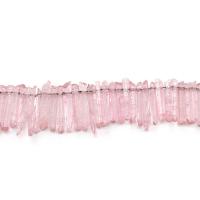 Natural Plating Quartz Beads, Clear Quartz, irregular, plated, DIY pink Approx 38 cm 