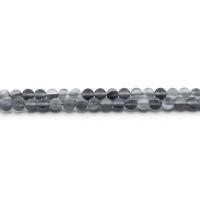 Piedra lunar artificial Abalorio, Esférico, pulido, Bricolaje & diverso tamaño para la opción & glaseado, gris, longitud:aproximado 38 cm, Vendido por Sarta