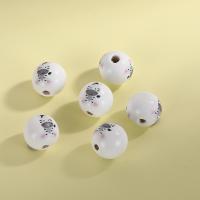 Impression de perles en bois, Hemu-Perles, Rond, DIY & modèles différents pour le choix, plus de couleurs à choisir, 16mm, Vendu par PC