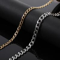 Stainless Steel Curb Chain, 304 Stainless Steel, Vacuum Ion Plating, DIY 