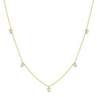 Cubic Zircon Micro Pave Brass Necklace, plated, micro pave cubic zirconia & for woman Inch 