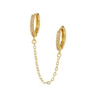Brass Ear Chain, plated, fashion jewelry & for woman 70mm 
