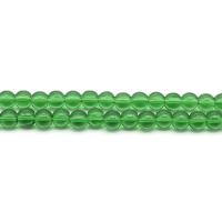 Круглые хрустальные бусины, Кристаллы, Круглая, полированный, DIY & разный размер для выбора, кристальный зеленый, длина:Приблизительно 38 см, продается Strand