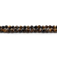 Tiger Eye Beads, polished, Star Cut Faceted & DIY yellow Approx 38 cm 