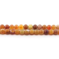 Natural Lace Agate Beads, Round, polished, DIY & frosted, orange Approx 38 cm 