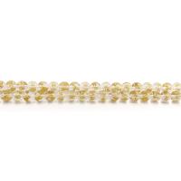 Round Crystal Beads, polished, DIY & gold accent, Crystal Approx 38 cm 