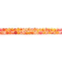 Джейд Радуга, разноцветный нефрит, Круглая, полированный, DIY, оранжевый, 6mm, Приблизительно 62ПК/Strand, продается Strand