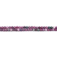 Regenbogen Jade, rund, poliert, DIY, violett, 6mm, ca. 62PCs/Strang, verkauft von Strang